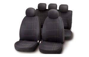 FUNDA ASIENTO NEG/GR EMBROIDER