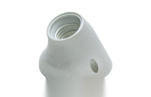 PORTALAMPARAS ZOCALO CURVO E27