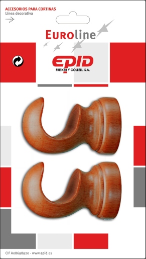 SOPORTE TECHO 29X76MM 2 PZ MAD