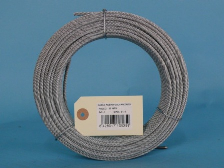 CABLE 6X7+1 5MM 25 MT