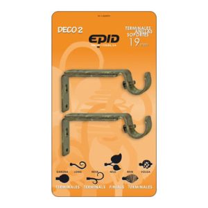 SOPORTE EXTEN 19MM METAL CREMA