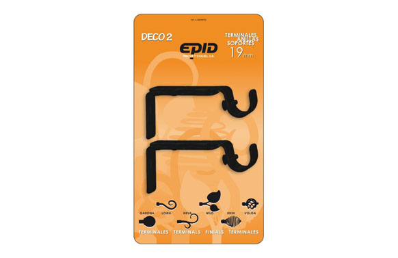 SOPORTE EXTEN 19MM METAL NEGRO