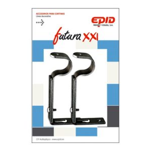 SOPORTE EXTEN 19MM METAL NEGRO
