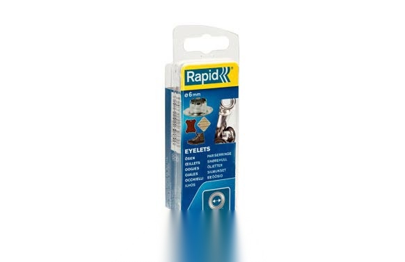 OJAL CUERO Ø 6 MM 25 UDS RAPID