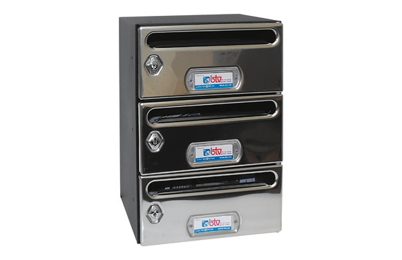 BUZON HORIZ INOX BTV 3 PZ MERC