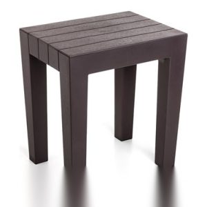 TABURETE LOMBOK MARRON 38X29X4