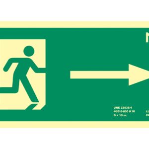 CARTEL LUMINISCENTE 320X160MM