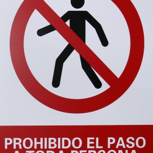CARTEL 210X300MM PROHIBIDO EL