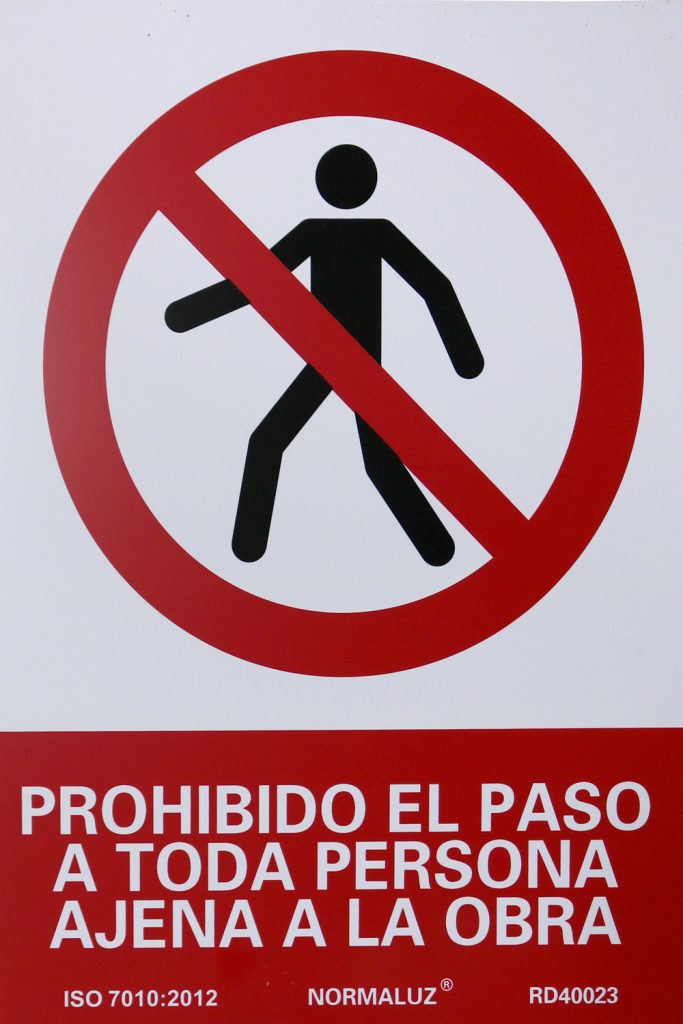 CARTEL 210X300MM PROHIBIDO EL