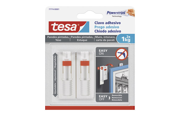 COLGADOR ADH BLANCO 1KG PL 2 P