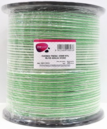 CUERDA TRENZ. 05MM BL/VE 400 M