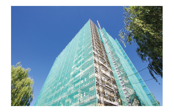 MALLA PROTECCION FACHADA 3X20M