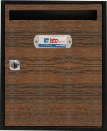 BUZON VERT 300X240X80MM SAPELI