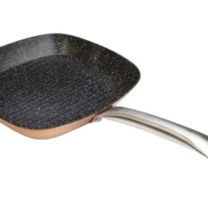 GRILL RAYADO 28X28CM COBRE WEC