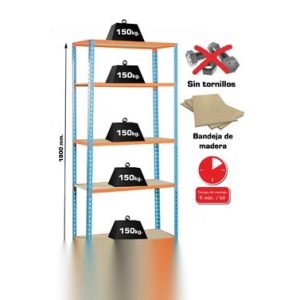 ESTANTERIA 5B S/T 1800X900X300