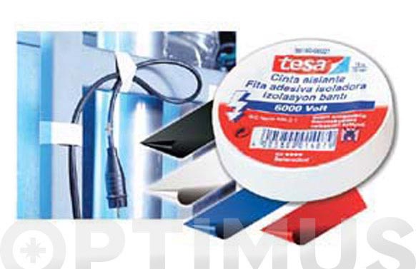 CINTA 10MT X 19MM BLANCO TESAT