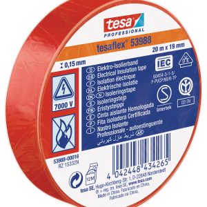 CINTA 20MT X 19MM ROJO TESATAP