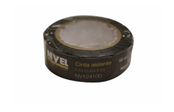 CINTA 10MT X 19MM NEGRO NIVEL