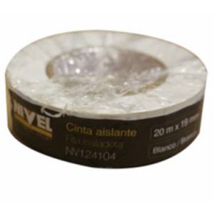 CINTA 20MT X 19MM BLANCO NIVEL