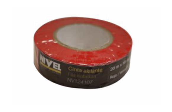CINTA 20MT X 19MM ROJO NIVEL