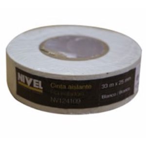 CINTA 33MT X 25MM BLANCO NIVEL