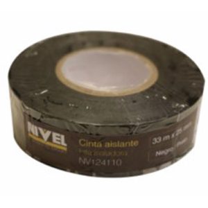 CINTA 33MT X 25MM NEGRO NIVEL