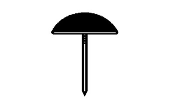 TACHUELA PLANA PLANA 25 PZ