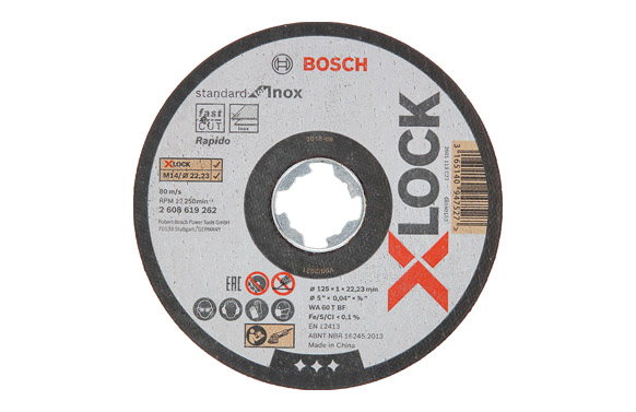 DISCO CORTE Ø 125X1 MM X-LOCK