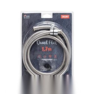 FLEXO BAÑO DUCHA 1,7MT ACERO/L