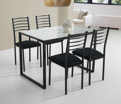 MESA 4 SILLAS 75X110X70CM