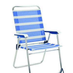 SILLON PLAYA FIJO AZUL/BLANCO