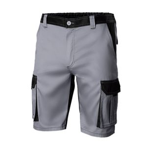 BERMUDA GRIS/NEG SOLID MATCH T