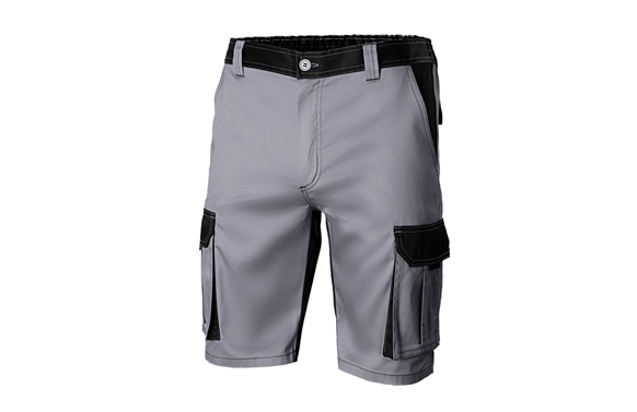 BERMUDA GRIS/NEG SOLID MATCH T