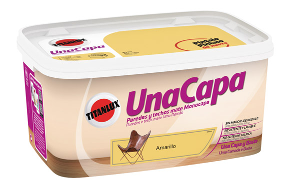 PINTURA MATE INT. AMARILLO 4 L