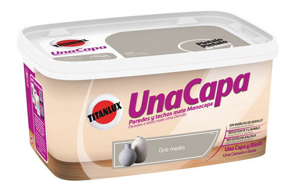 PINTURA PLAST GRIS MEDIO UNA C
