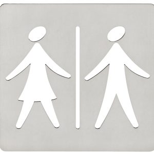 PLACA BAÑO MUJER/HOMBRE 120X12