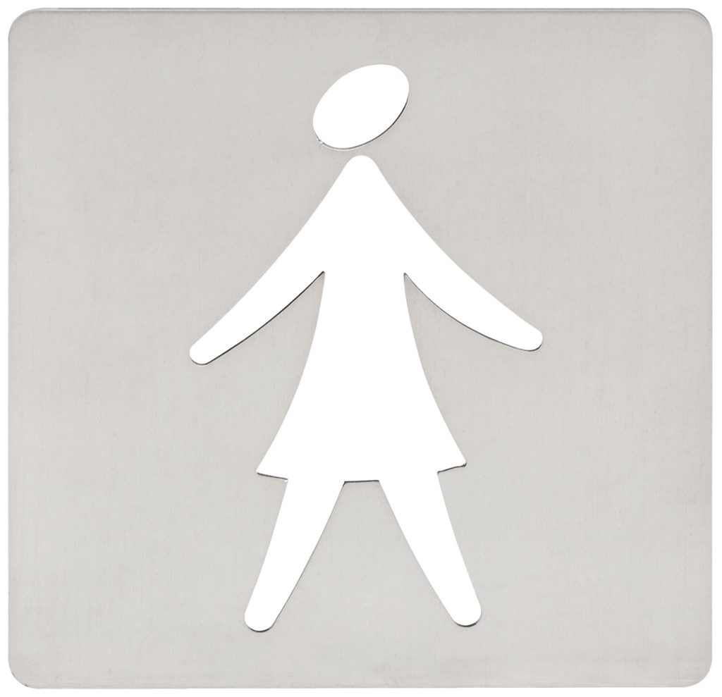 PLACA BAÑO MUJER 120X120MM 860