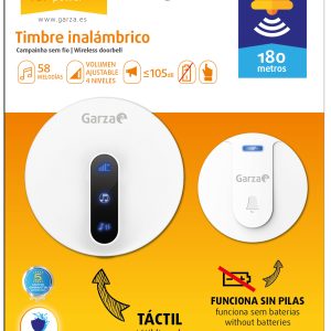 TIMBRE INALAMBRICO EXT 255X60X