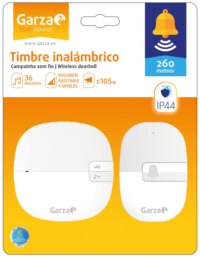 TIMBRE INALAMBRICO EXT 255X60X