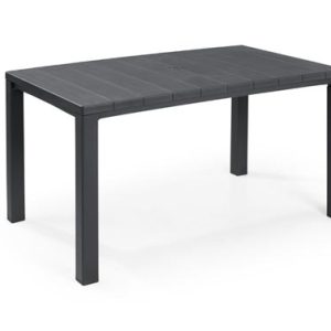 MESA RESINA JULIE GRAFITO 147X