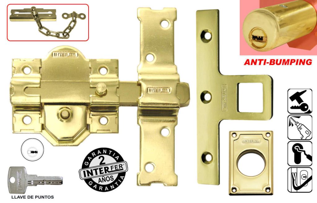 CERROJO SOBR. 31-SA 50MM AC DO