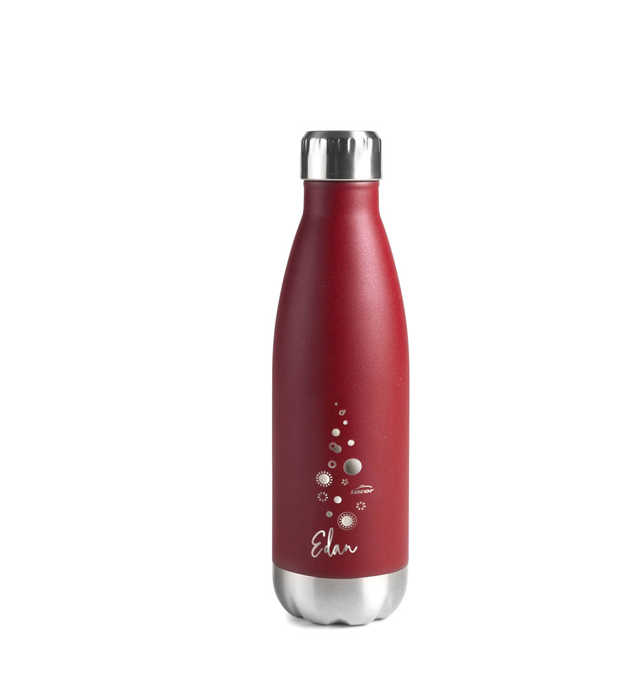 BOTELLA INOX TERMO 500ML ROJA
