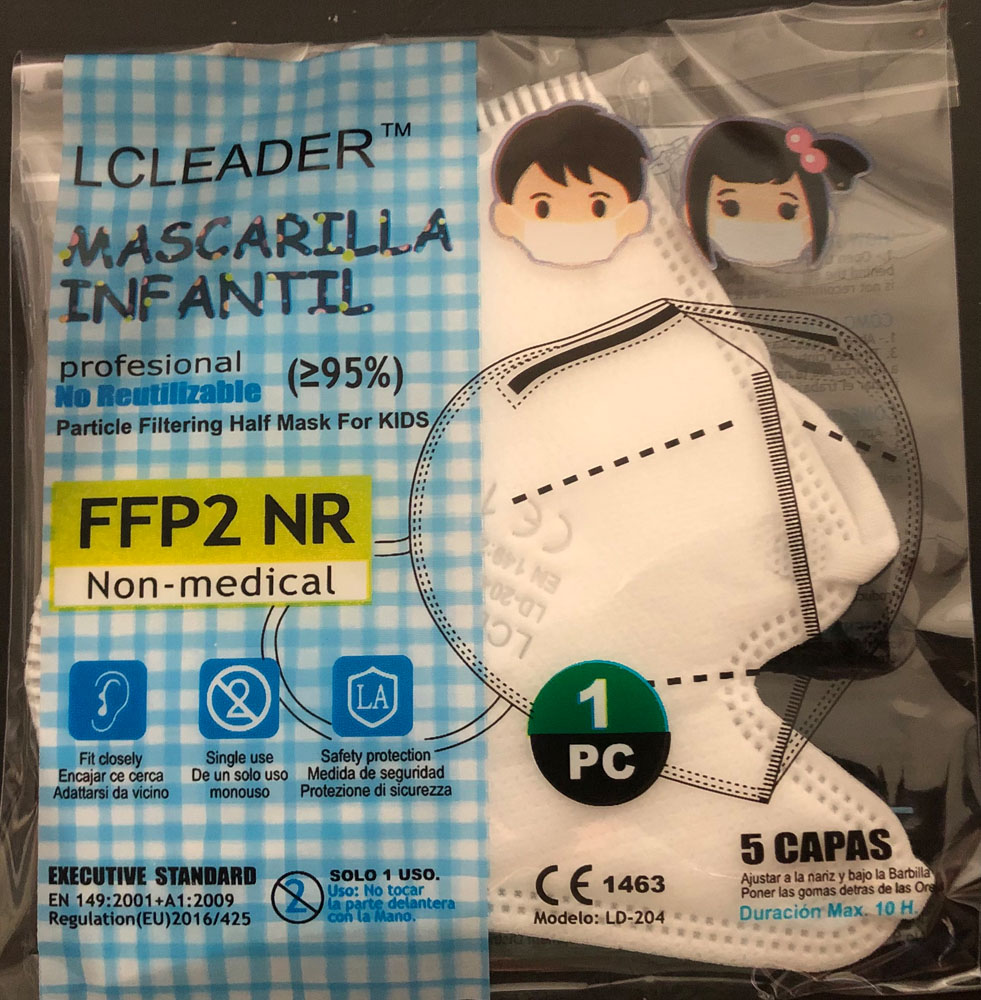 MASCARILLA FFP2 INFANTIL LD-20