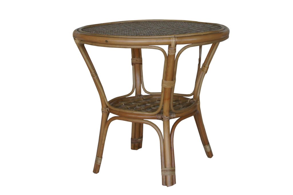 MESA JARD Ø65X57CM RATAN NAT