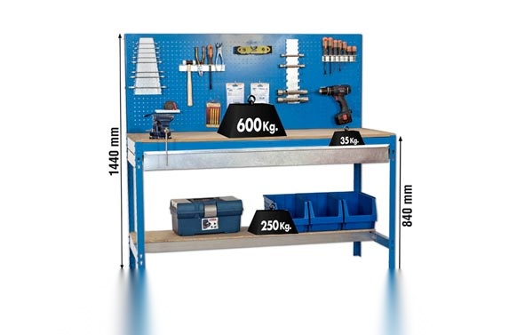 BANCO TRABAJO 5B 1445X1210X610