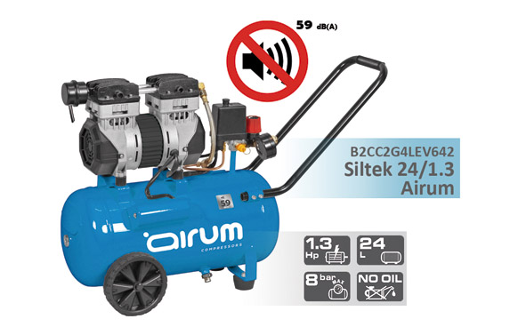 COMPRESOR 1,3 HP 8 BAR 24LT/M