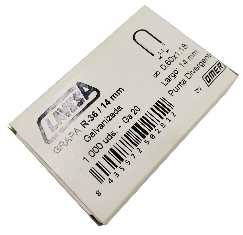 GRAPA 14MM 36U 1.000 PZ