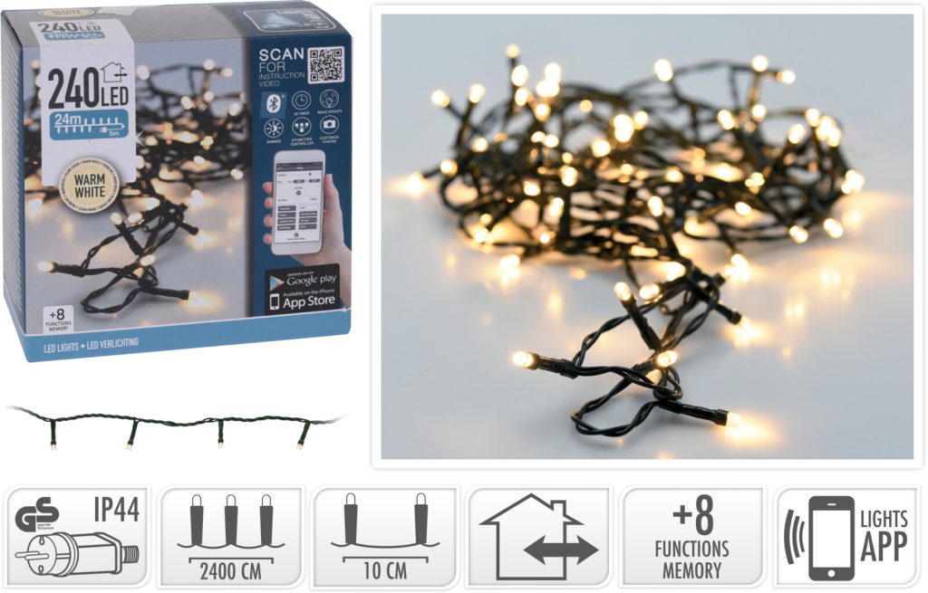 LUZ LED 240 LUCES LUZ BLANCA