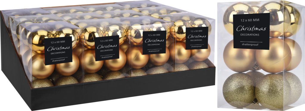 JUEGO BOLAS 60MM 12 PZ