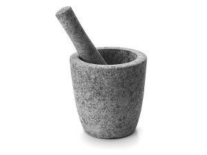 MORTERO CON MANO 12X12CM 60518